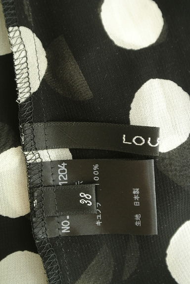 LOUNIE（ルーニィ）の古着「ストール付きドット柄シアートップス（カットソー・プルオーバー）」大画像６へ