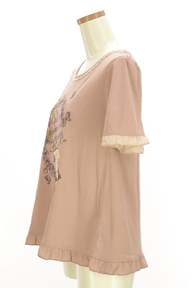 axes femme（アクシーズファム）の古着「ラメプリントフリルTシャツ（Ｔシャツ）」大画像３へ