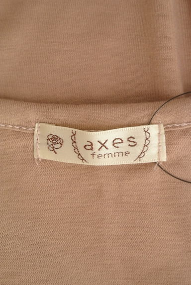 axes femme（アクシーズファム）の古着「ラメプリントフリルTシャツ（Ｔシャツ）」大画像６へ