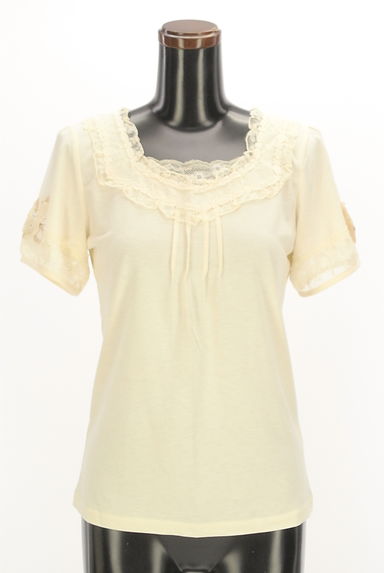 axes femme（アクシーズファム）の古着「リボン付きパフスリーブカットソー（Ｔシャツ）」大画像１へ
