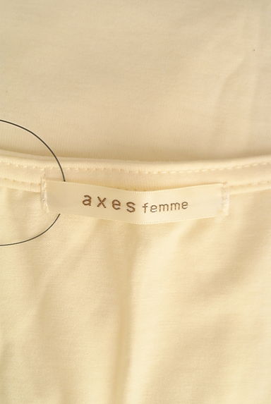 axes femme（アクシーズファム）の古着「リボン付きパフスリーブカットソー（Ｔシャツ）」大画像６へ