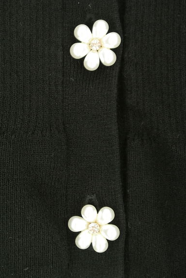 LAISSE PASSE（レッセパッセ）の古着「お花ボタンクロップドニットカーディガン（カーディガン・ボレロ）」大画像５へ