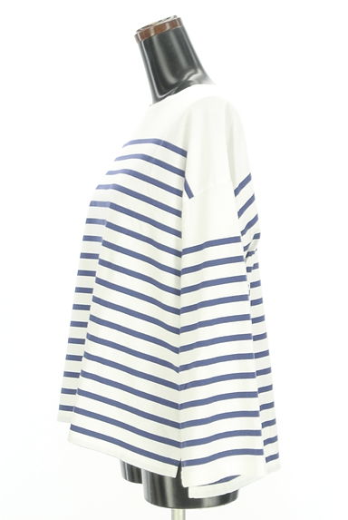 JOURNAL STANDARD relume（ジャーナルスタンダード レリューム）の古着「オーバーサイズパネルボーダーカットソー（カットソー・プルオーバー）」大画像３へ