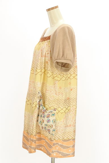 TSUMORI CHISATO（ツモリチサト）の古着「ニットボリューム袖膝丈シルクワンピース（ワンピース・チュニック）」大画像３へ