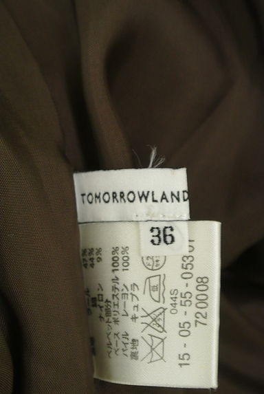 TOMORROWLAND（トゥモローランド）の古着「裾ベルベット切替膝下丈プリーツスカート（スカート）」大画像６へ