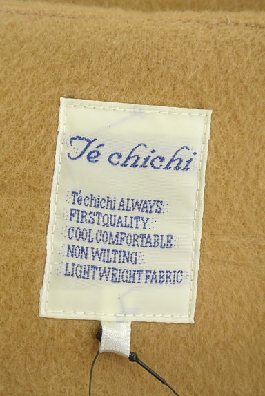 Te chichi（テチチ）の古着「リボンベルト付きノーカラーロングコート（コート）」大画像６へ