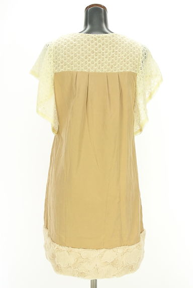 axes femme（アクシーズファム）の古着「透かしニットドッキング膝上ワンピース（ワンピース・チュニック）」大画像２へ