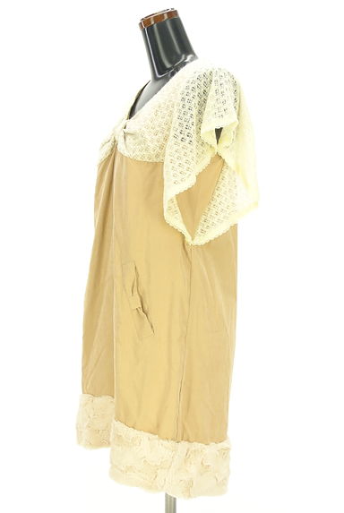 axes femme（アクシーズファム）の古着「透かしニットドッキング膝上ワンピース（ワンピース・チュニック）」大画像３へ