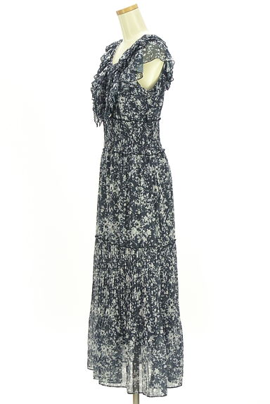 Snidel（スナイデル）の古着「花柄フリルロングシフォンワンピース（ワンピース・チュニック）」大画像３へ