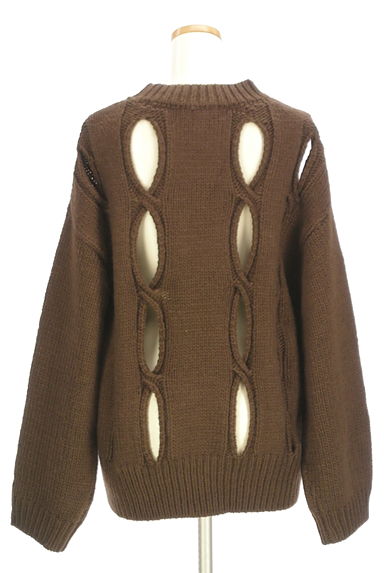 MOUSSY（マウジー）の古着「カットアウトデザインニット（ニット）」大画像２へ