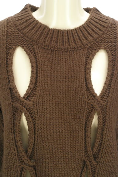 MOUSSY（マウジー）の古着「カットアウトデザインニット（ニット）」大画像４へ
