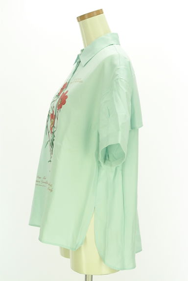 MOUSSY（マウジー）の古着「フラワープリントビッグブラウス（ブラウス）」大画像３へ