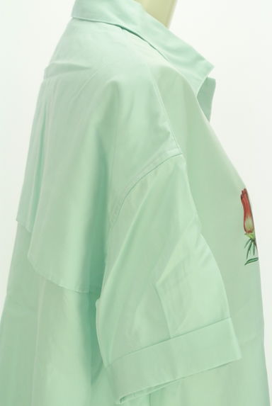 MOUSSY（マウジー）の古着「フラワープリントビッグブラウス（ブラウス）」大画像５へ