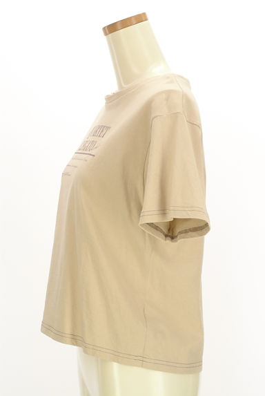 axes femme（アクシーズファム）の古着「クロップドロゴプリントＴシャツ（Ｔシャツ）」大画像３へ