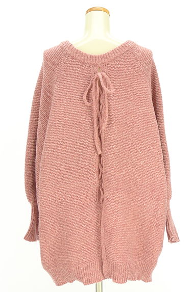 axes femme（アクシーズファム）の古着「バックレースアップニットトップス（ニット）」大画像２へ