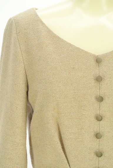 PROPORTION BODY DRESSING（プロポーションボディ ドレッシング）の古着「膝丈ラメフレアワンピース（ワンピース・チュニック）」大画像４へ