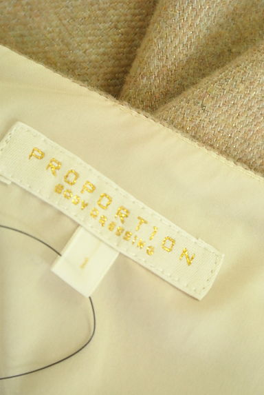 PROPORTION BODY DRESSING（プロポーションボディ ドレッシング）の古着「膝丈ラメフレアワンピース（ワンピース・チュニック）」大画像６へ