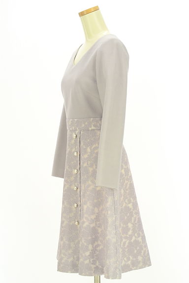 PROPORTION BODY DRESSING（プロポーションボディ ドレッシング）の古着「花柄レース切替膝丈ワンピース（ワンピース・チュニック）」大画像３へ
