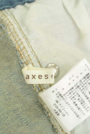 axes femme（アクシーズファム）の古着「刺繍入りガーリーデニムカプリパンツ（デニムパンツ）」大画像６へ