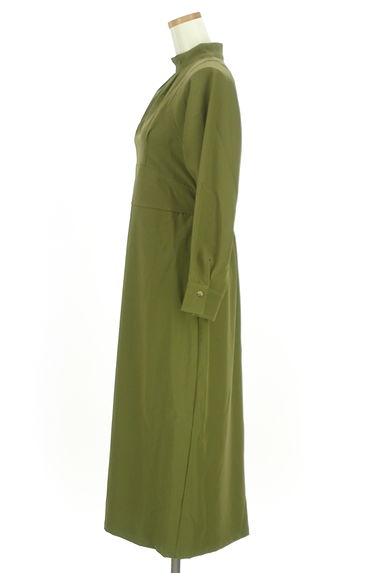 N.Natural Beauty Basic*（エヌ ナチュラルビューティーベーシック）の古着「ハイネックロングフレアワンピース（ワンピース・チュニック）」大画像３へ