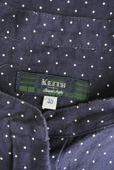 KEITH（キース）の古着「ピンドットリネンカットソー（カットソー・プルオーバー）」大画像６へ