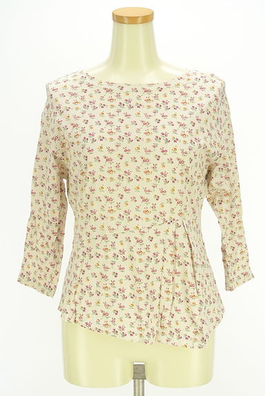 KEITH（キース）の古着「花柄×ドット柄七分袖Ｔシャツ（Ｔシャツ）」大画像１へ