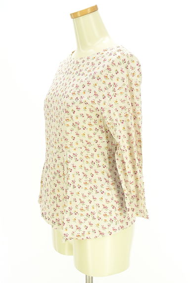 KEITH（キース）の古着「花柄×ドット柄七分袖Ｔシャツ（Ｔシャツ）」大画像３へ