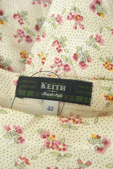 KEITH（キース）の古着「花柄×ドット柄七分袖Ｔシャツ（Ｔシャツ）」大画像６へ