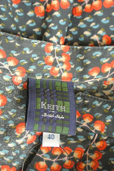 KEITH（キース）の古着「花柄ノーカラーブラウス（カットソー・プルオーバー）」大画像６へ