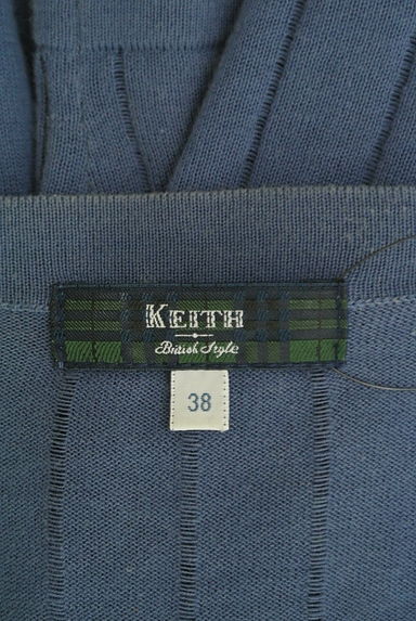 KEITH（キース）の古着「シアーストライプミドル丈カーディガン（カーディガン・ボレロ）」大画像６へ