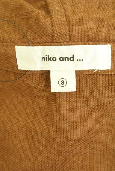 niko and...（ニコ アンド）の古着「綿麻フーディロングワンピース（ワンピース・チュニック）」大画像６へ