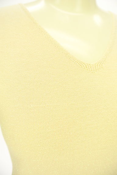 INDIVI（インディヴィ）の古着「五分袖ラメニットトップス（ニット）」大画像４へ