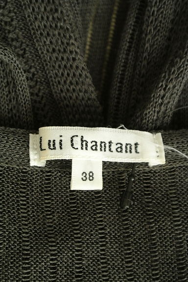 LUI CHANTANT（ルイシャンタン）の古着「ベルト付き透かし編みリブニットカーディガン（カーディガン・ボレロ）」大画像６へ