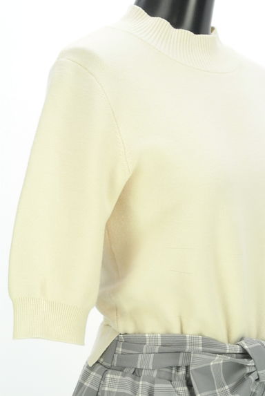 JILL by JILLSTUART（ジルバイジルスチュアート）の古着「ニット×チェック切替膝上ワンピース（ワンピース・チュニック）」大画像４へ