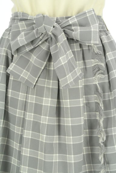 JILL by JILLSTUART（ジルバイジルスチュアート）の古着「ニット×チェック切替膝上ワンピース（ワンピース・チュニック）」大画像５へ