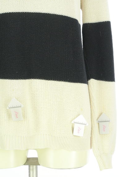 MAX MARA（マックスマーラ）の古着「太ボーダーニットトップス（ニット）」大画像５へ