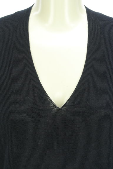 MICHEL KLEIN（ミッシェルクラン）の古着「Vネックドルマンニットトップス（ニット）」大画像４へ