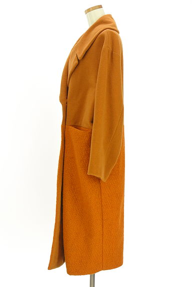 MURUA（ムルーア）の古着「異素材切替ロングコート（コート）」大画像３へ