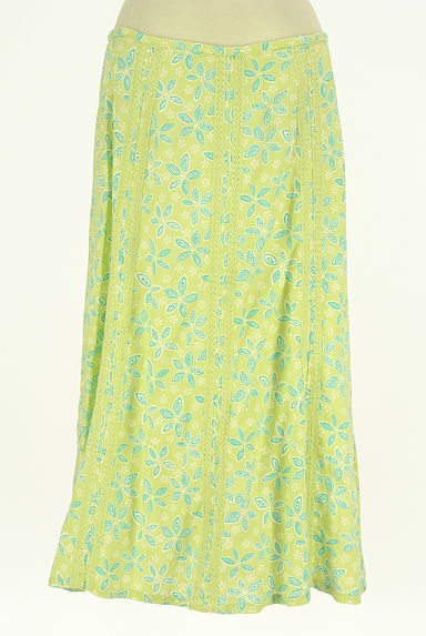 Laura Ashley（ローラアシュレイ）の古着「花柄リネンロングスカート（ロングスカート・マキシスカート）」大画像１へ