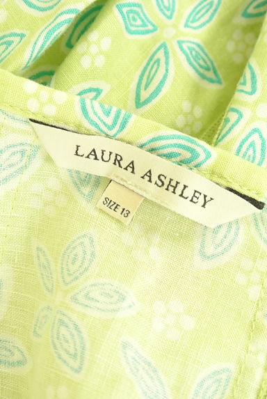 Laura Ashley（ローラアシュレイ）の古着「花柄リネンロングスカート（ロングスカート・マキシスカート）」大画像６へ