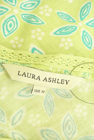 Laura Ashley（ローラアシュレイ）の古着「フラワーリネンプルオーバー（カットソー・プルオーバー）」大画像６へ