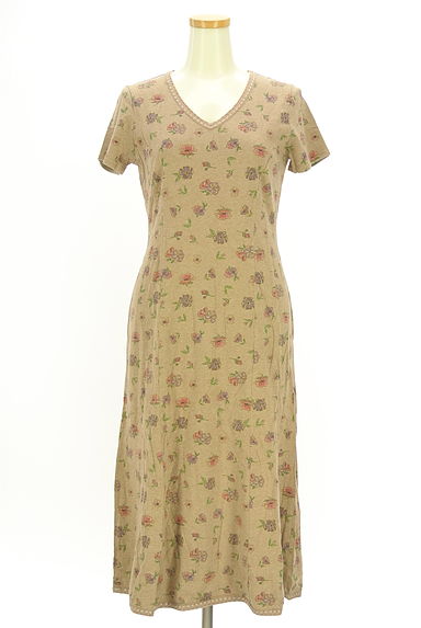 Laura Ashley（ローラアシュレイ）の古着「花柄Ｖネックコットンワンピース（ワンピース・チュニック）」大画像１へ
