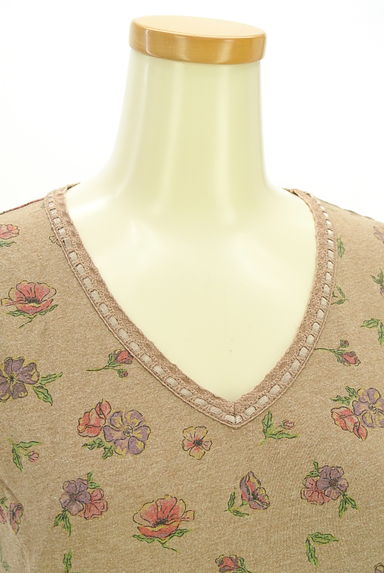Laura Ashley（ローラアシュレイ）の古着「花柄Ｖネックコットンワンピース（ワンピース・チュニック）」大画像４へ