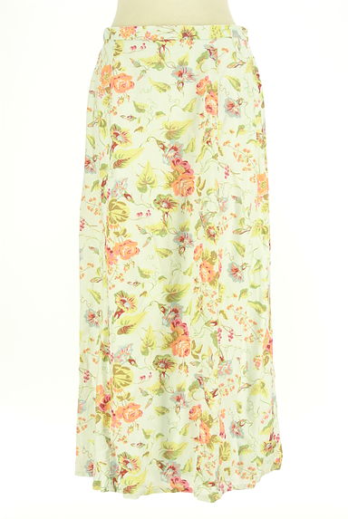 Laura Ashley（ローラアシュレイ）の古着「花柄リネンロングスカート（ロングスカート・マキシスカート）」大画像１へ