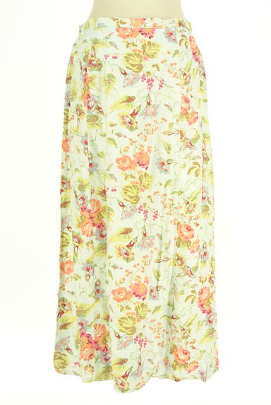 Laura Ashley（ローラアシュレイ）の古着「花柄リネンロングスカート（ロングスカート・マキシスカート）」大画像２へ