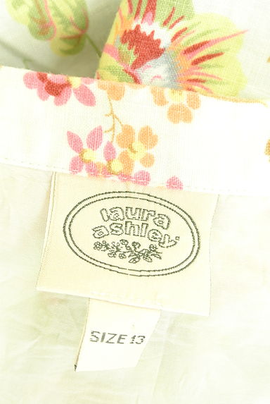 Laura Ashley（ローラアシュレイ）の古着「花柄リネンロングスカート（ロングスカート・マキシスカート）」大画像６へ