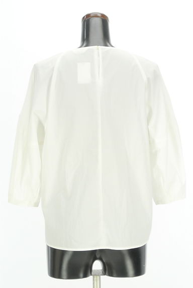 BEAMS Women's（ビームス　ウーマン）の古着「コクーン七分袖白ブラウス（カットソー・プルオーバー）」大画像２へ