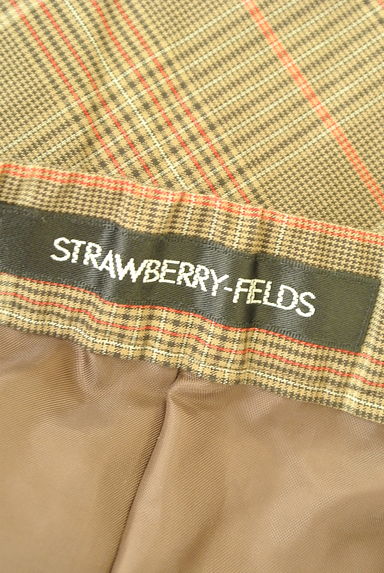 STRAWBERRY-FIELDS（ストロベリーフィールズ）の古着「チェック柄ボリュームミモレスカート（ロングスカート・マキシスカート）」大画像６へ