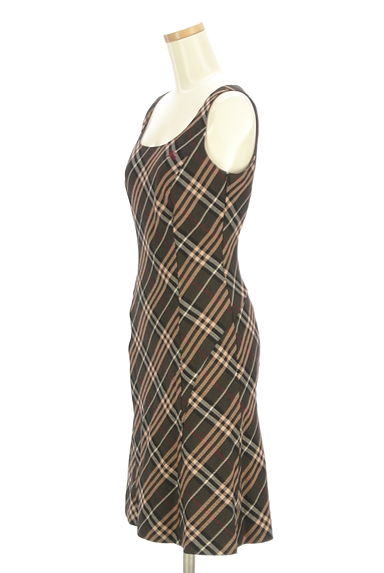 BURBERRY BLUE LABEL（バーバリーブルーレーベル）の古着「チェック柄膝丈ウールワンピース（ワンピース・チュニック）」大画像３へ