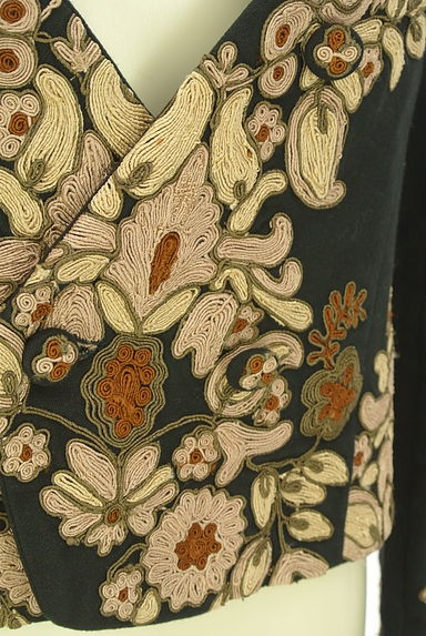 GRACE CONTINENTAL（グレースコンチネンタル）の古着「ノーカラー刺繍ジャケット（ジャケット）」大画像５へ